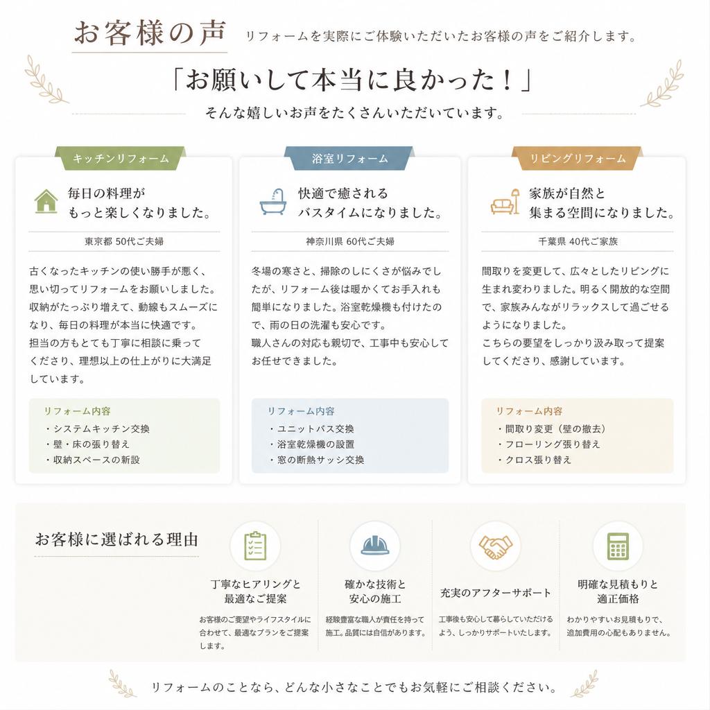 お客様の声