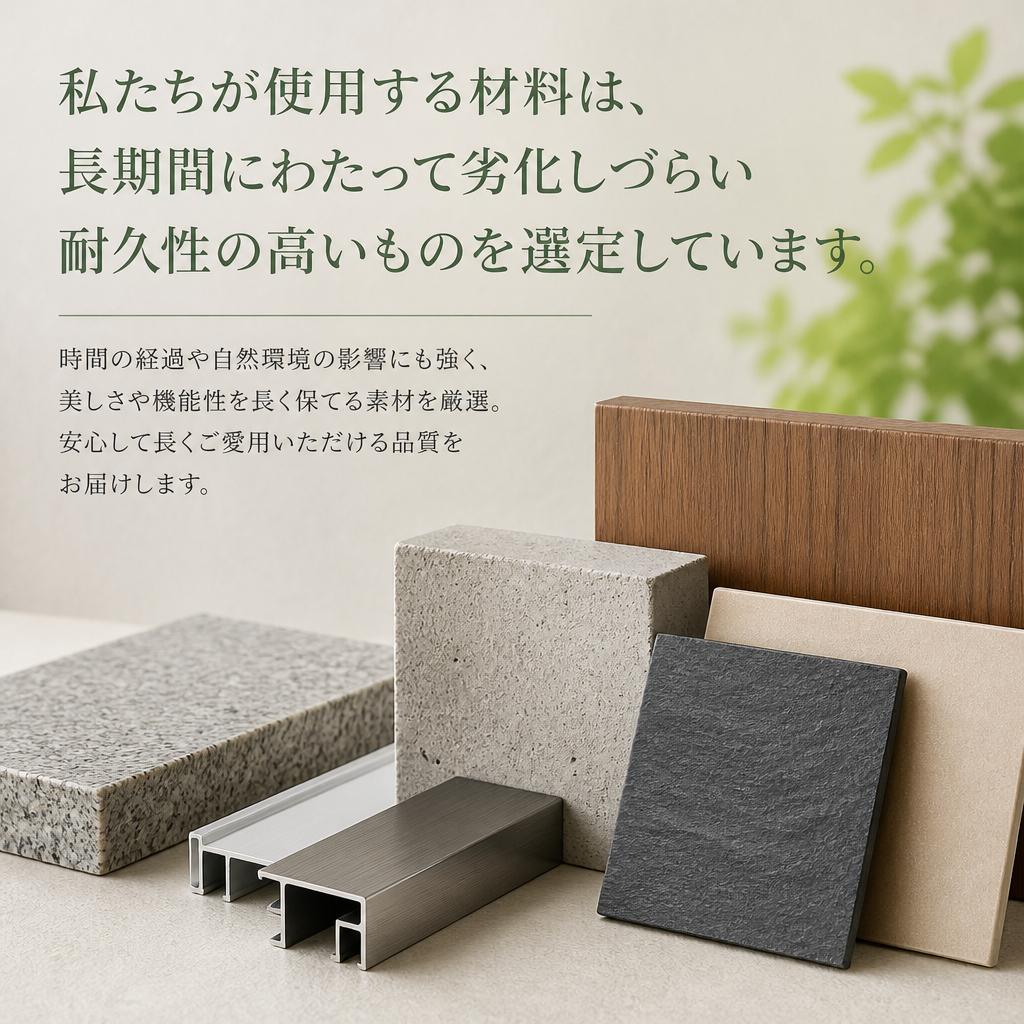 2. 耐久性に優れた材料