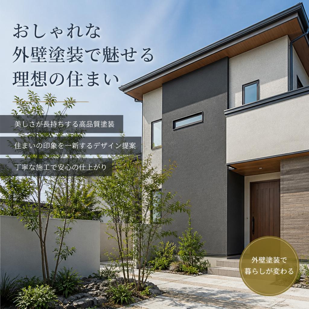 おしゃれな外壁塗装で魅せる理想の住まい