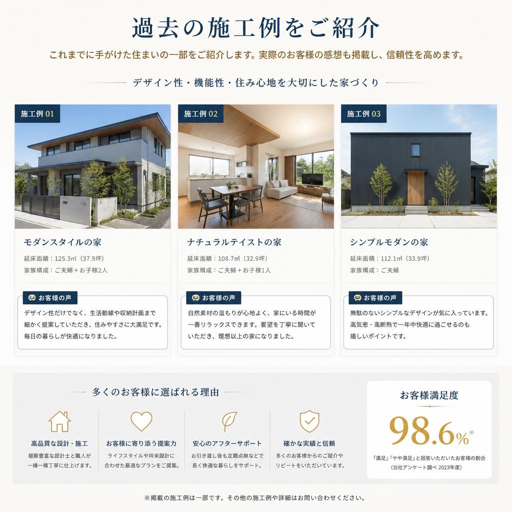 5. 施工例とお客様の声