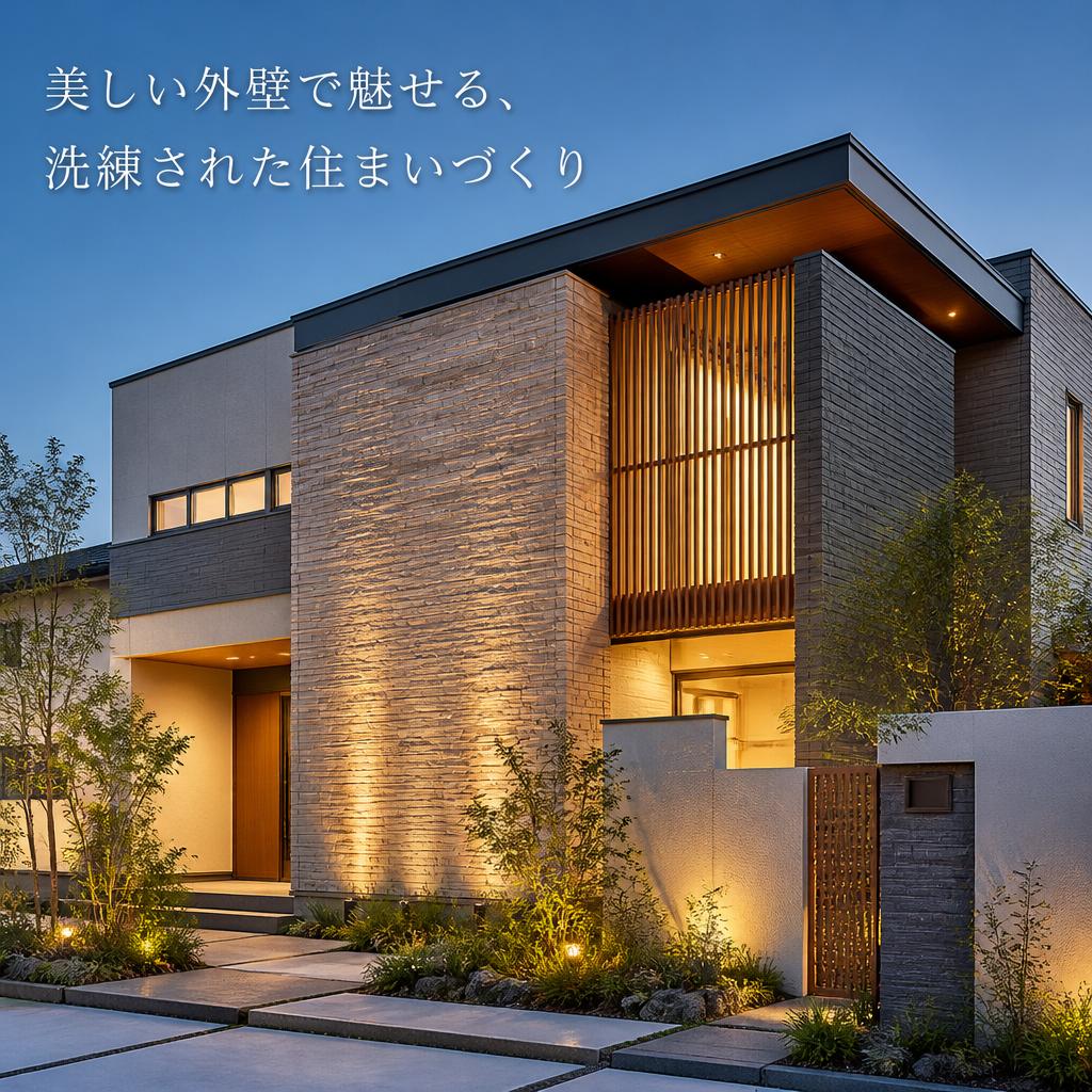 美しい外壁で魅せる、洗練された住まいづくり