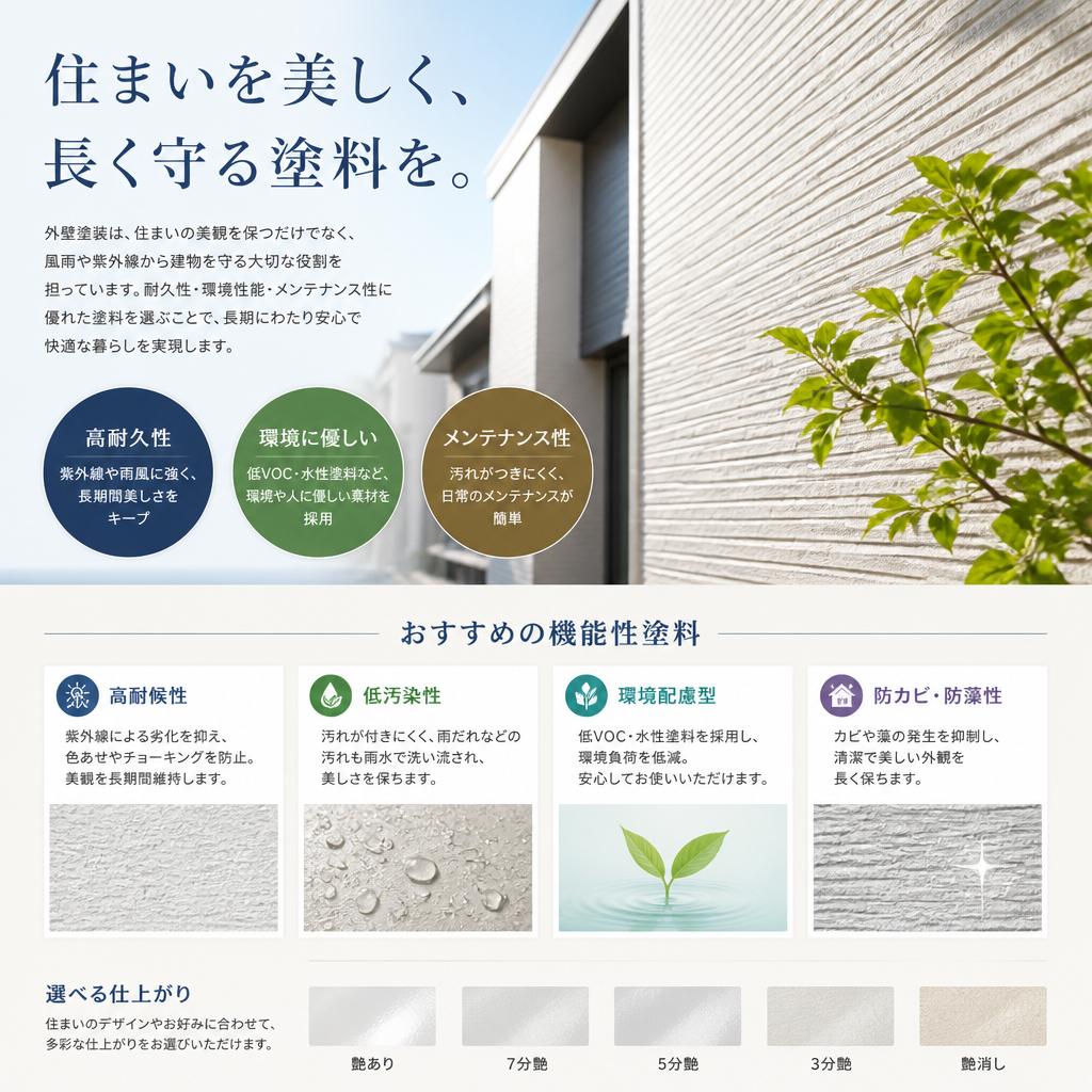 耐久性と美しさを両立する塗料
