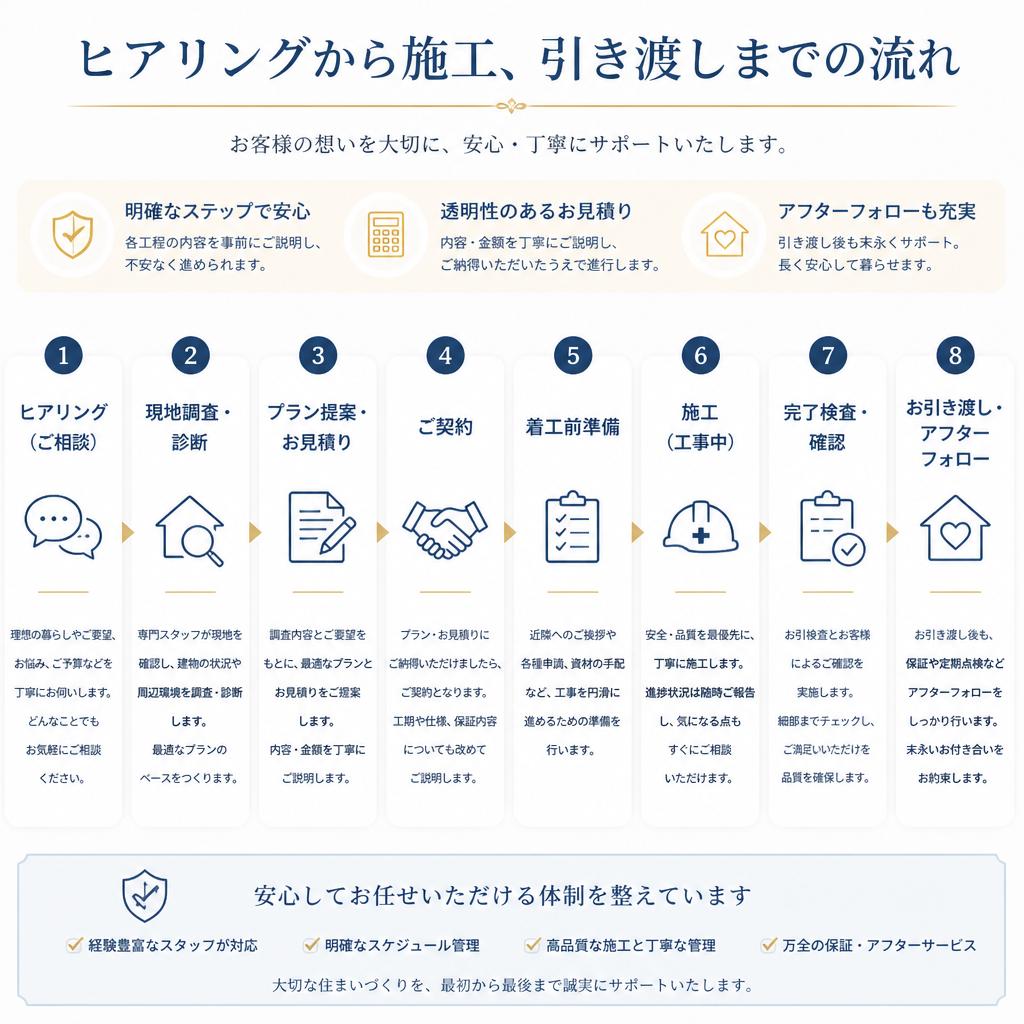 リノベーションの流れ