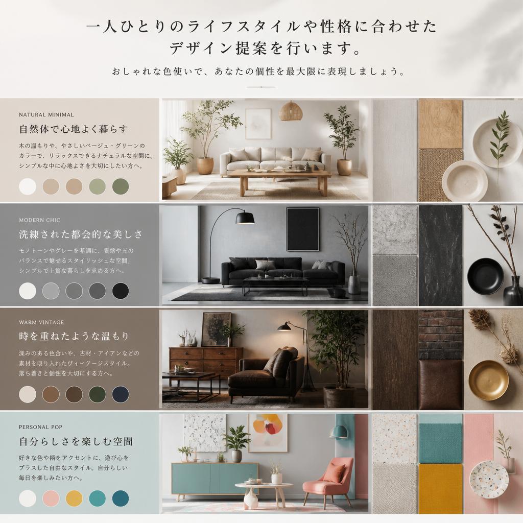 個性を引き立てるデザイン提案