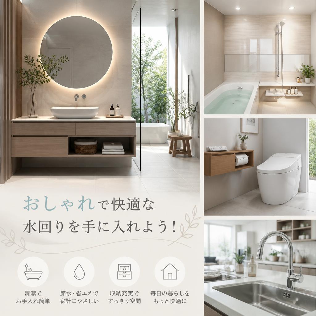 おしゃれで快適な水回りを手に入れよう！