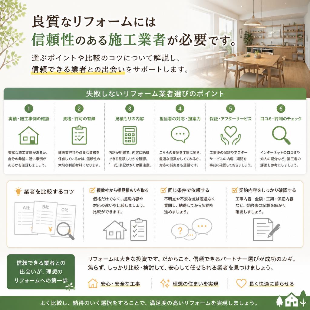 施工業者の選び方