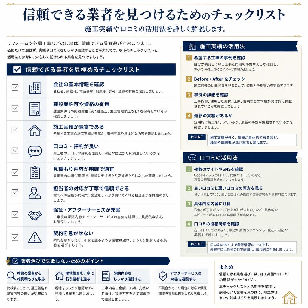 4. 塗装業者選びのポイント