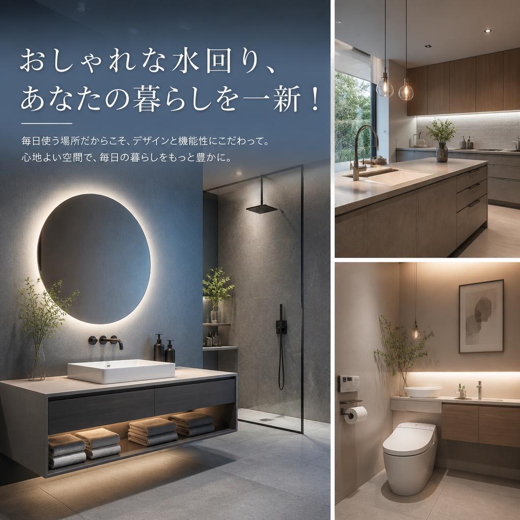 おしゃれな水回り、あなたの暮らしを一新！