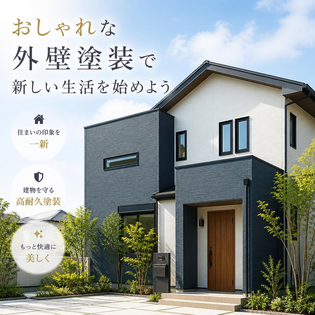 おしゃれな外壁塗装で新しい生活を始めよう