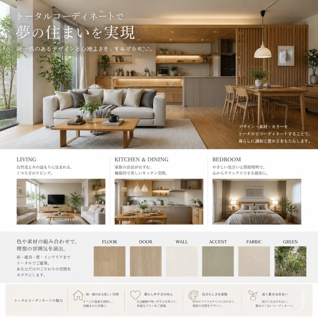 トータルコーディネートで夢の住まいを実現する魅力的な提案