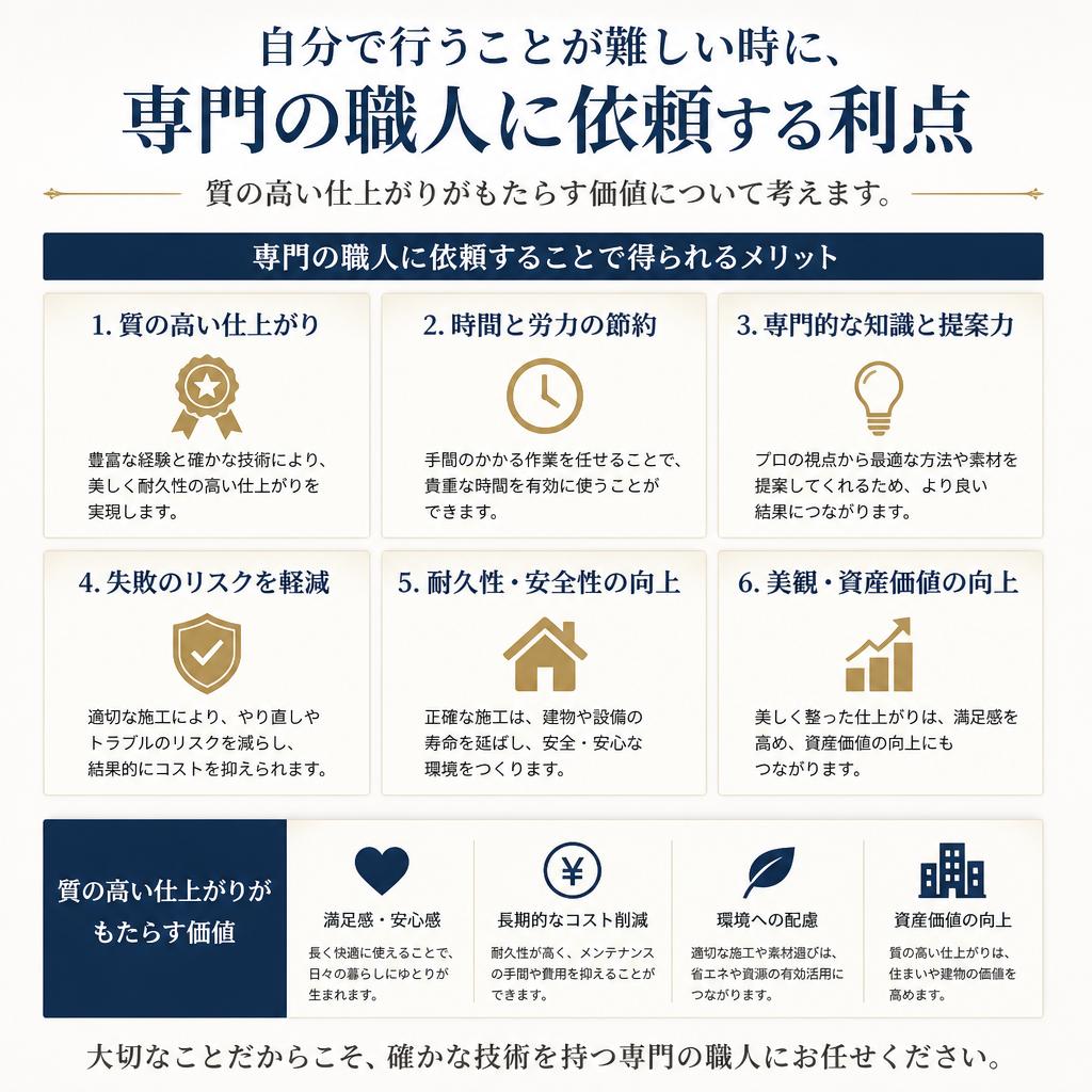 プロに依頼するメリット