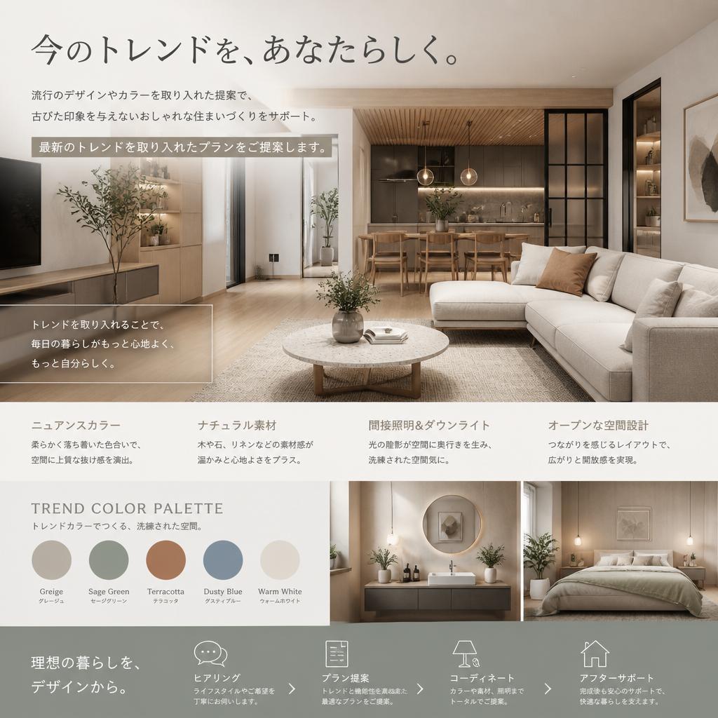 おしゃれな住まいのトレンドと提案