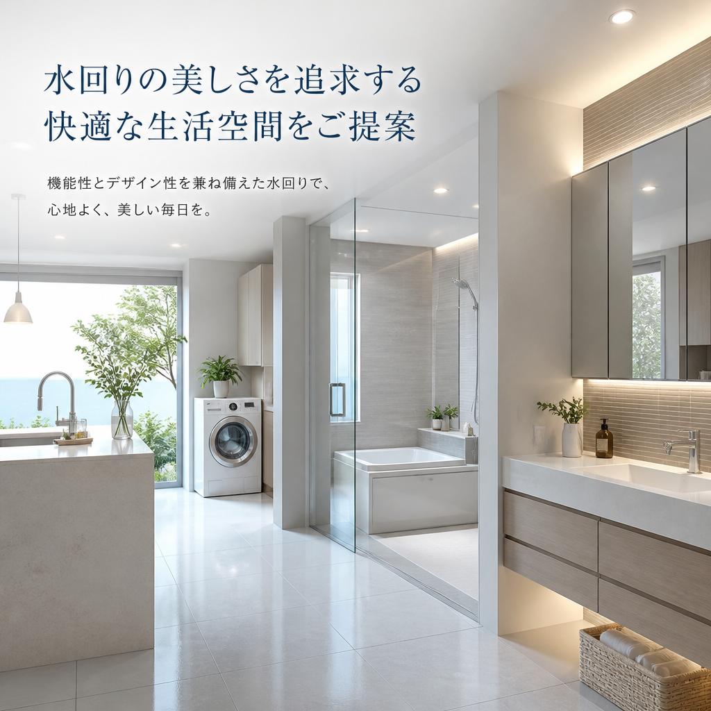 水回りの美しさを追求する快適な生活空間をご提案
