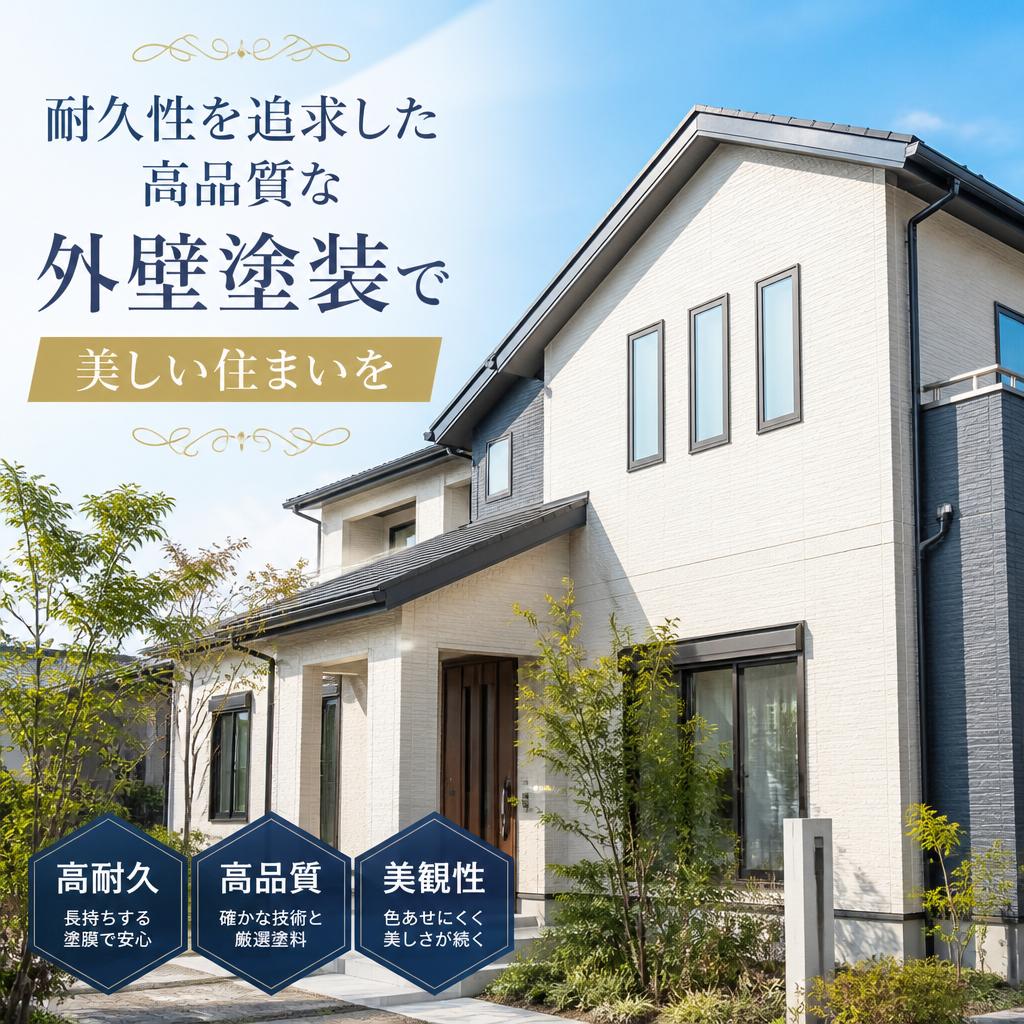 耐久性を追求した高品質な外壁塗装で美しい住まいを