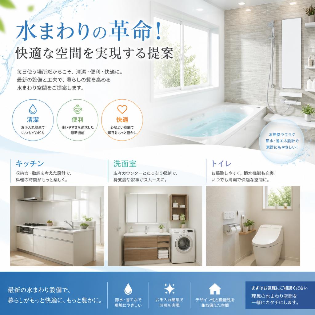 水まわりの革命！快適な空間を実現する提案