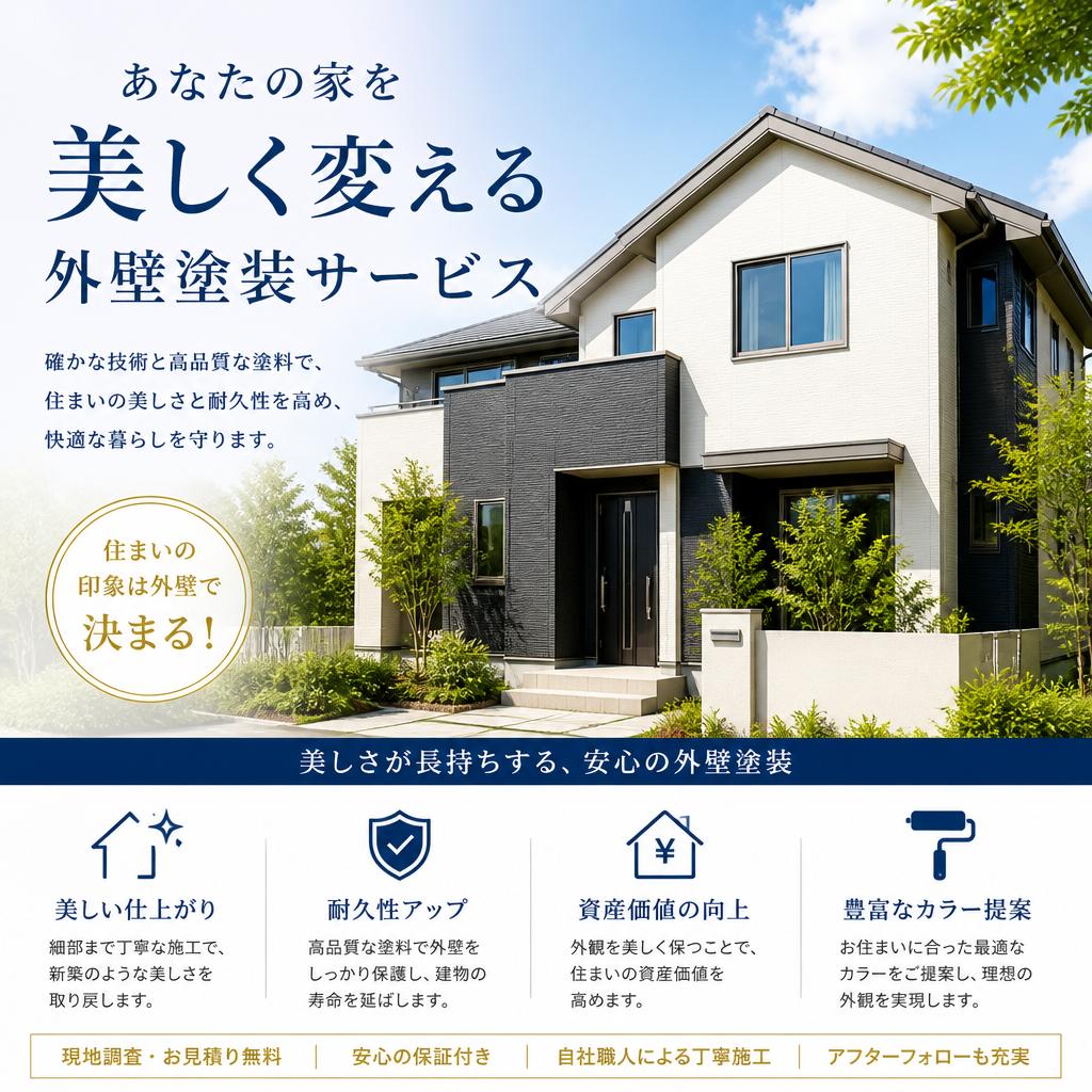 あなたの家を美しく変える外壁塗装サービス