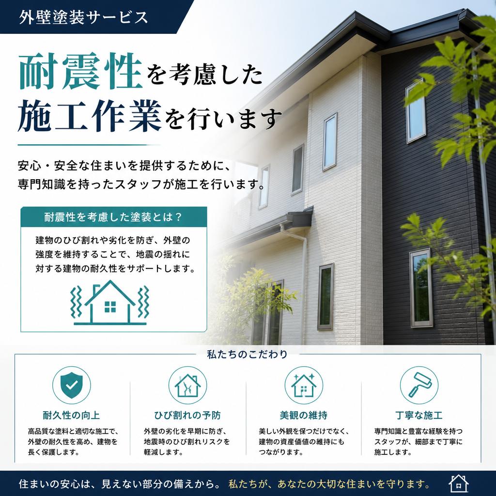 耐震を考慮した施工