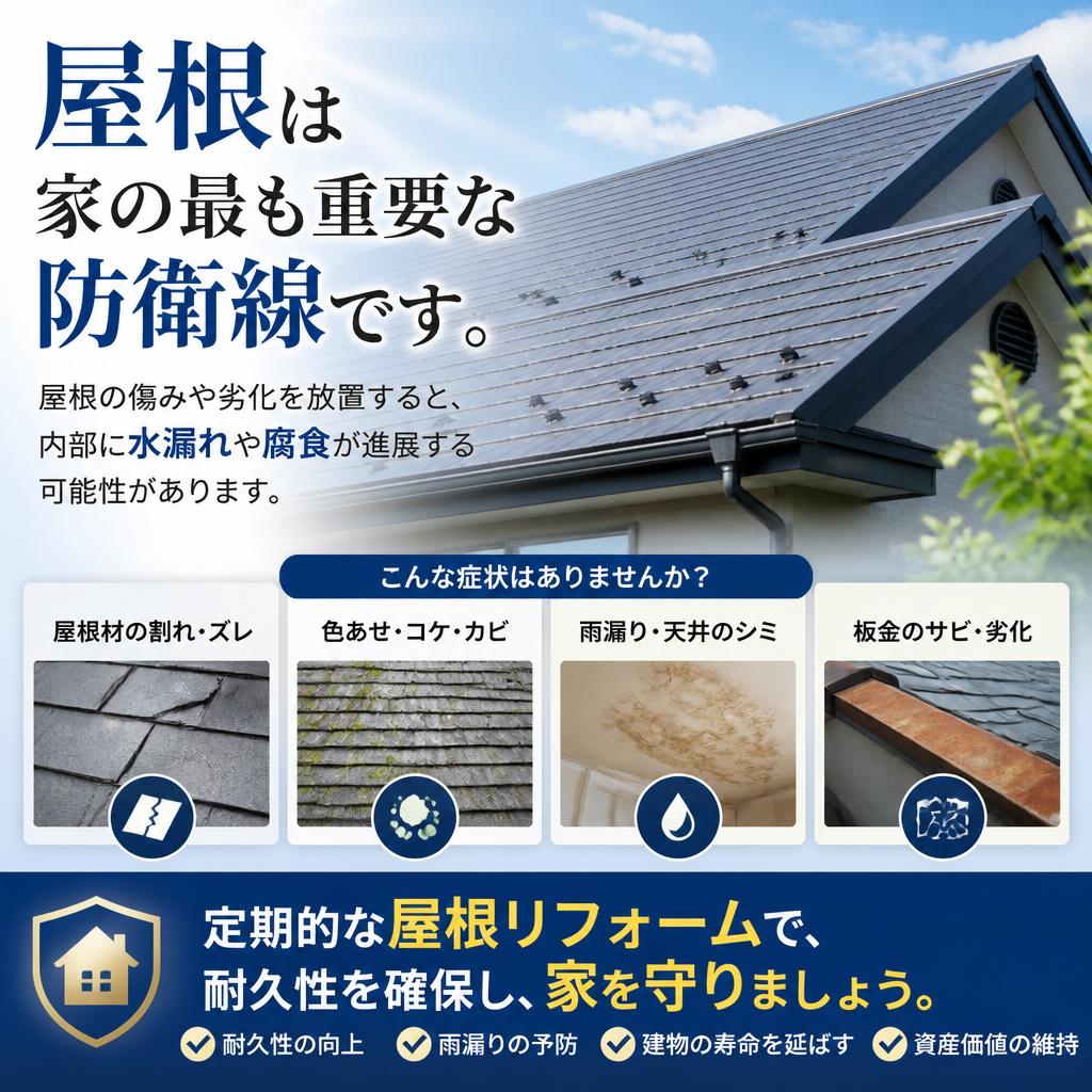 屋根リフォームの必要性