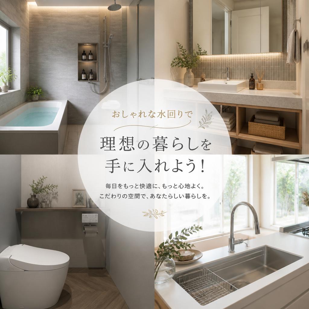 おしゃれな水回りで理想の暮らしを手に入れよう！