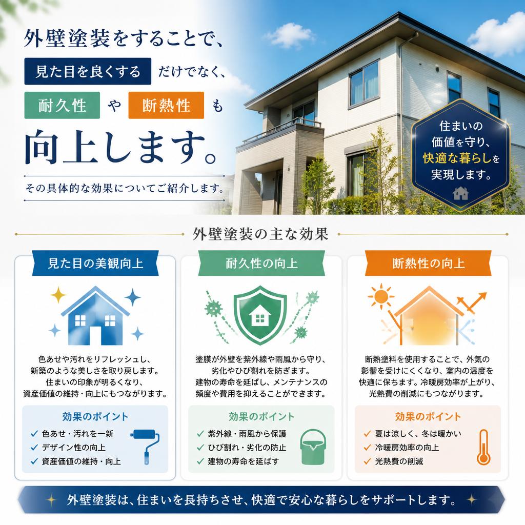 外壁塗装のメリット