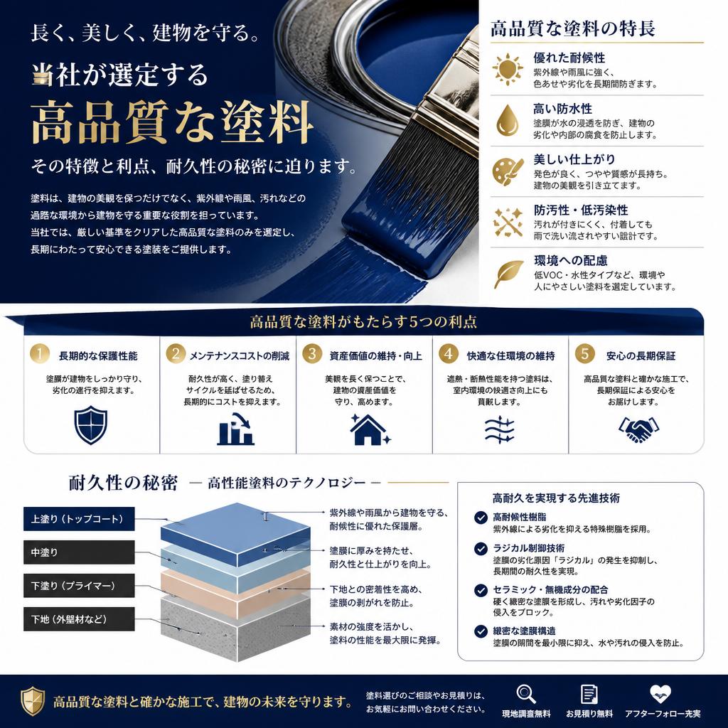 使用する塗料の種類