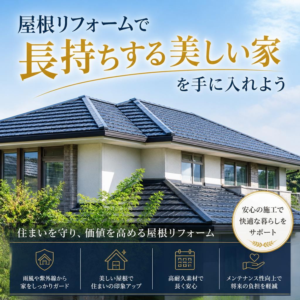 屋根リフォームで長持ちする美しい家を手に入れよう