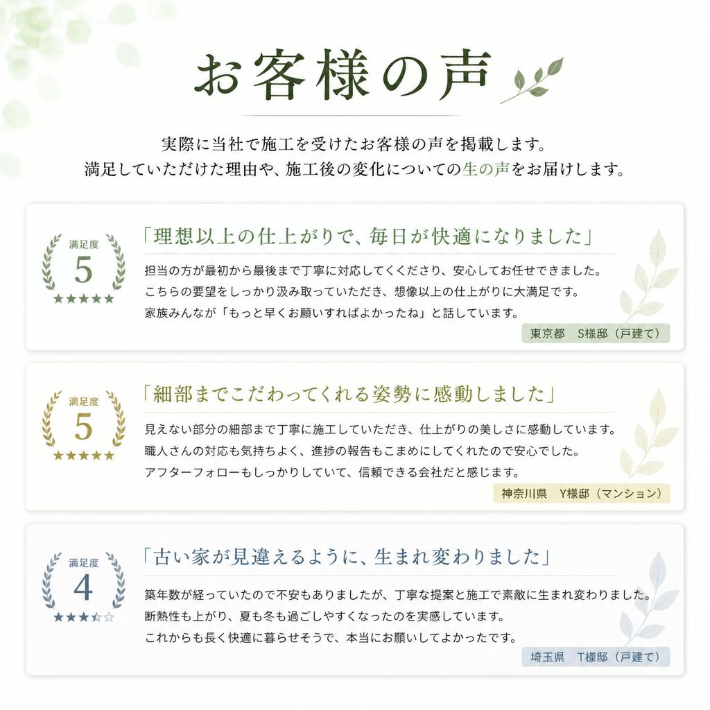 お客様の声