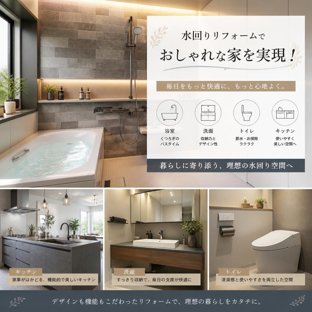 水回りリフォームでおしゃれな家を実現！