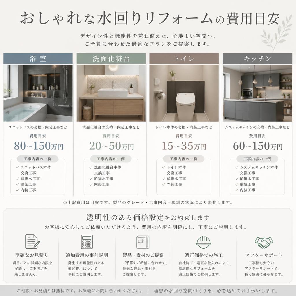 リフォーム費用の目安