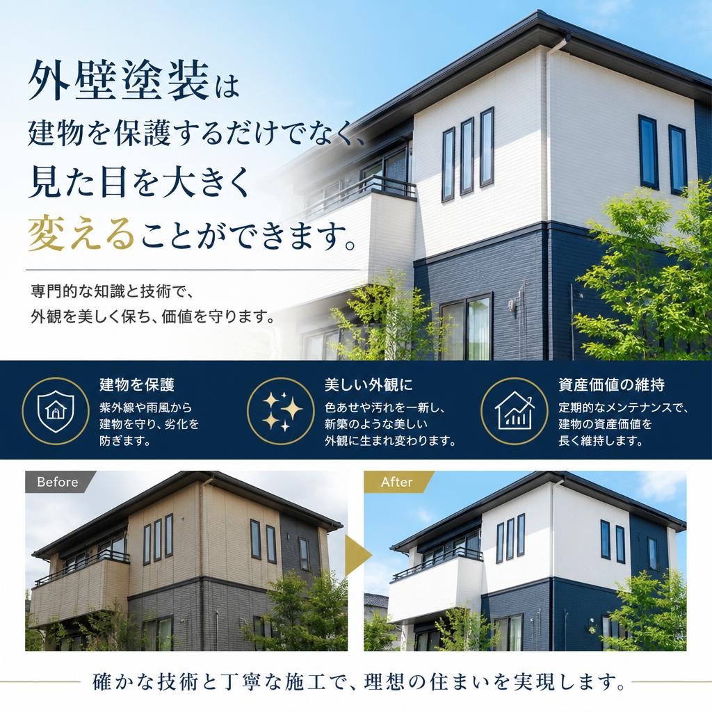 4. 外壁塗装のメリット