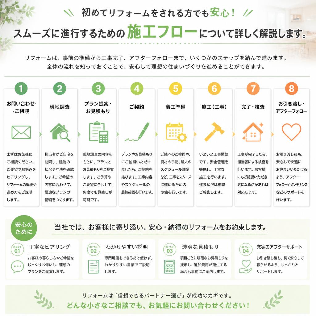 施工の流れ