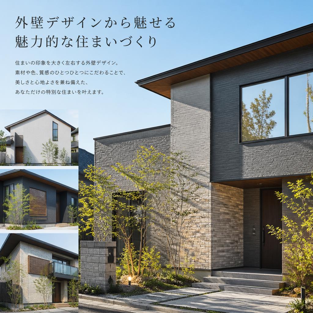 外壁デザインから魅せる魅力的な住まいづくり