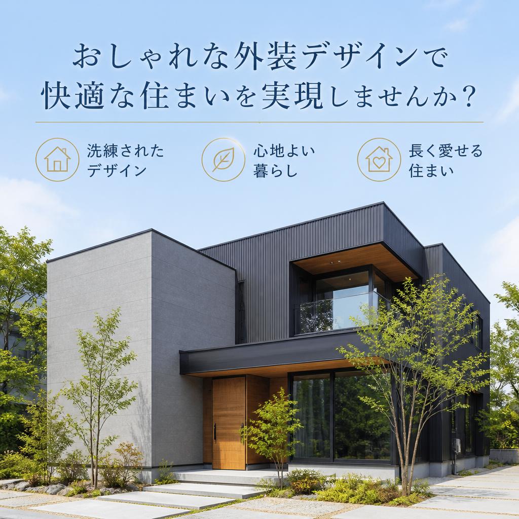 おしゃれな外装デザインで快適な住まいを実現しませんか？