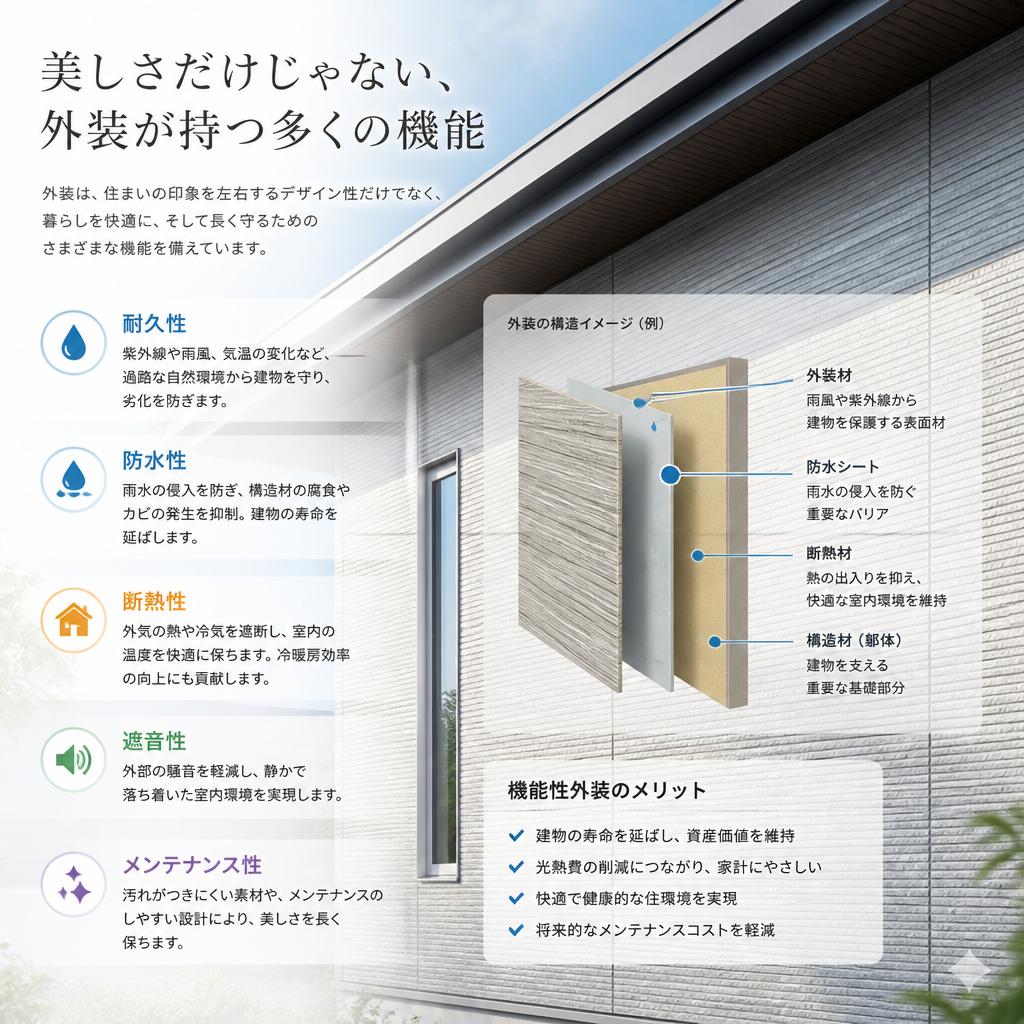 2. 快適な住まいを支える外装の機能性