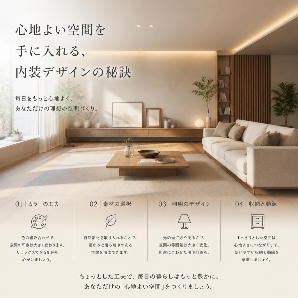 心地よい空間を手に入れる、内装デザインの秘訣