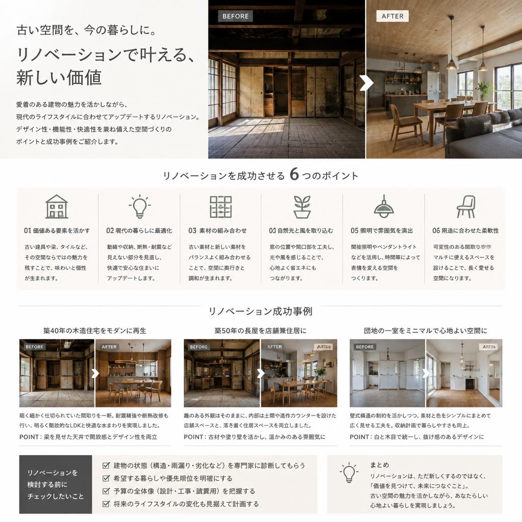 5. リノベーションを成功させる秘訣