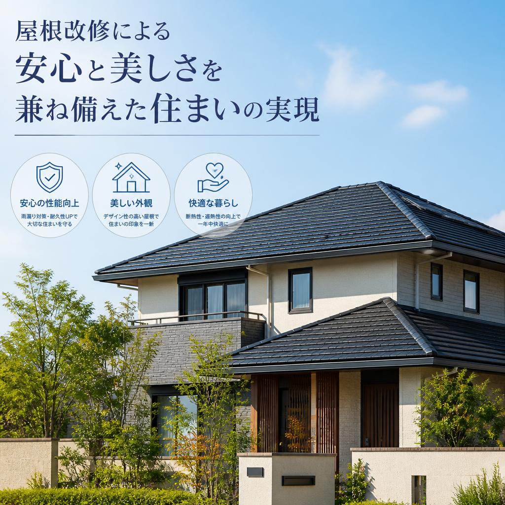 屋根改修による安心と美しさを兼ね備えた住まいの実現