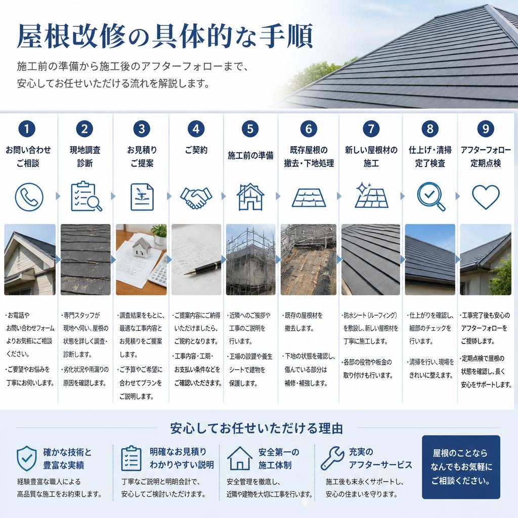 4. ステップバイステップの施工プロセス