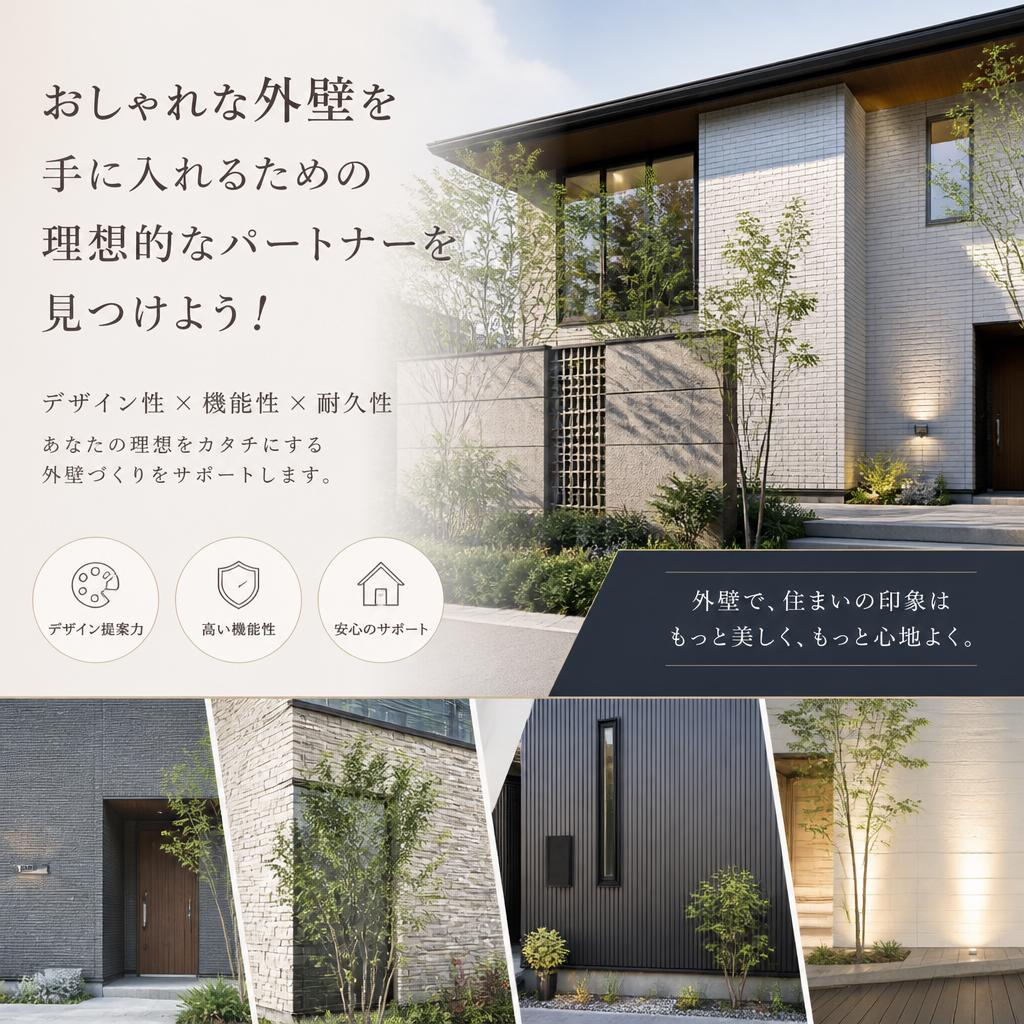 おしゃれな外壁を手に入れるための理想的なパートナーを見つけよう！