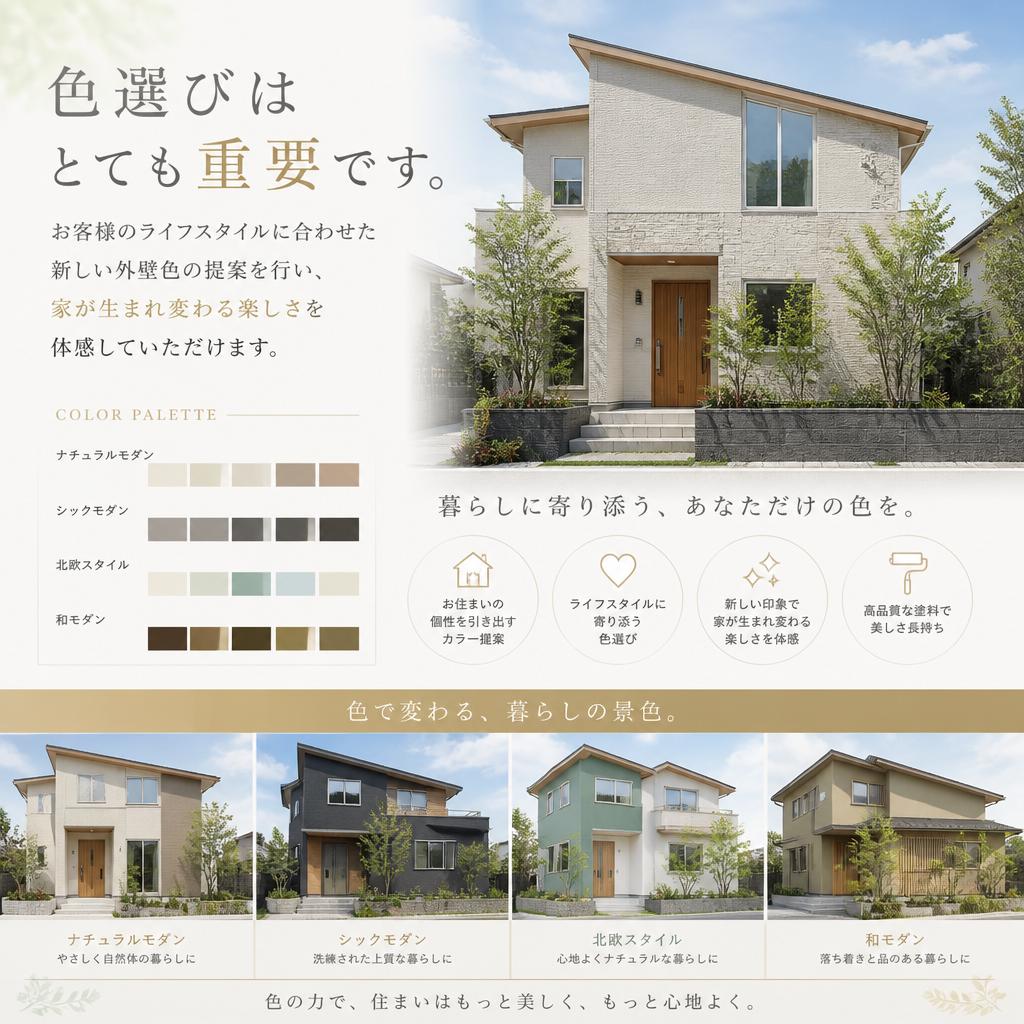 新しい外壁色の提案