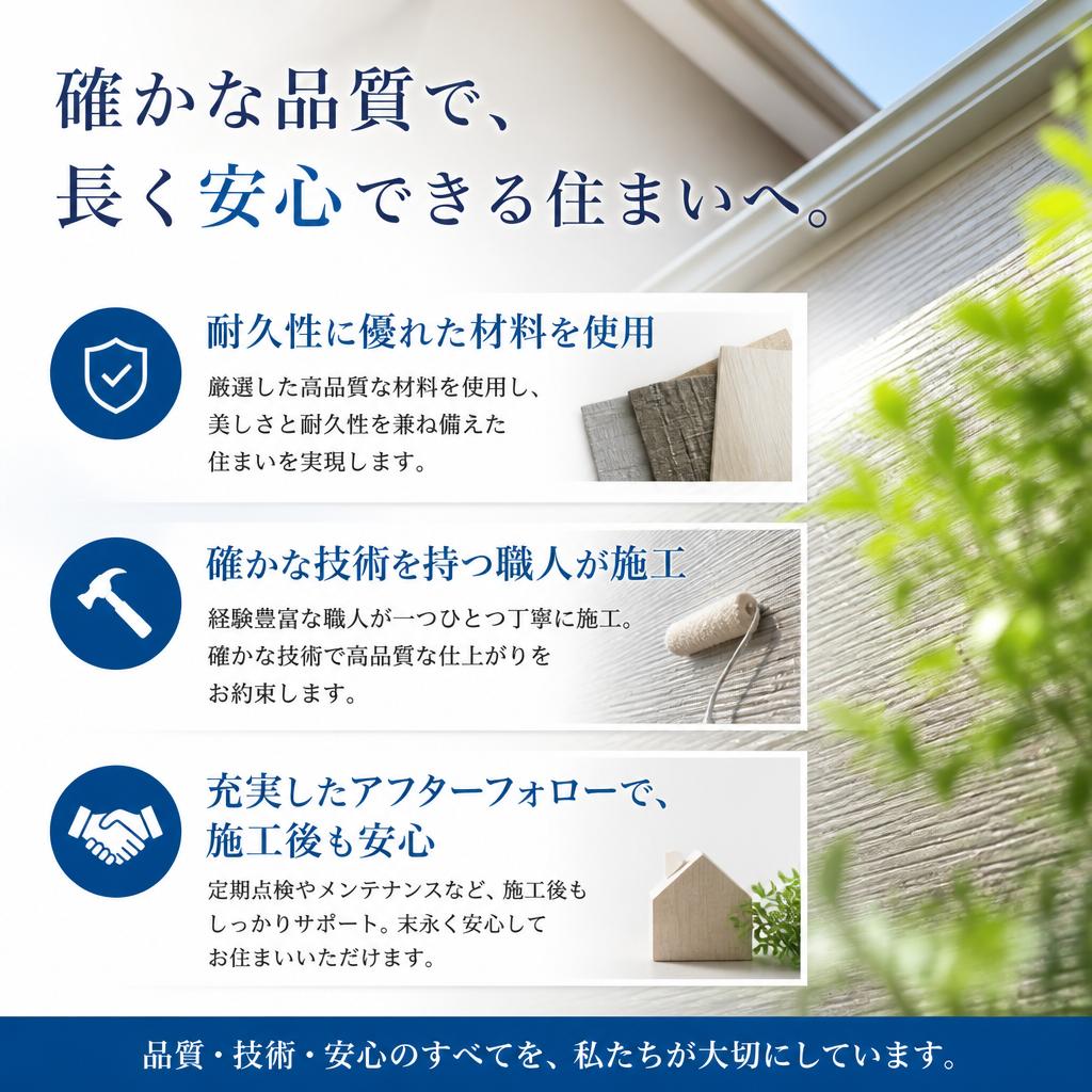 長持ちする施工方法