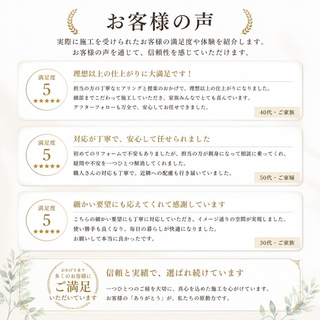 お客様の声