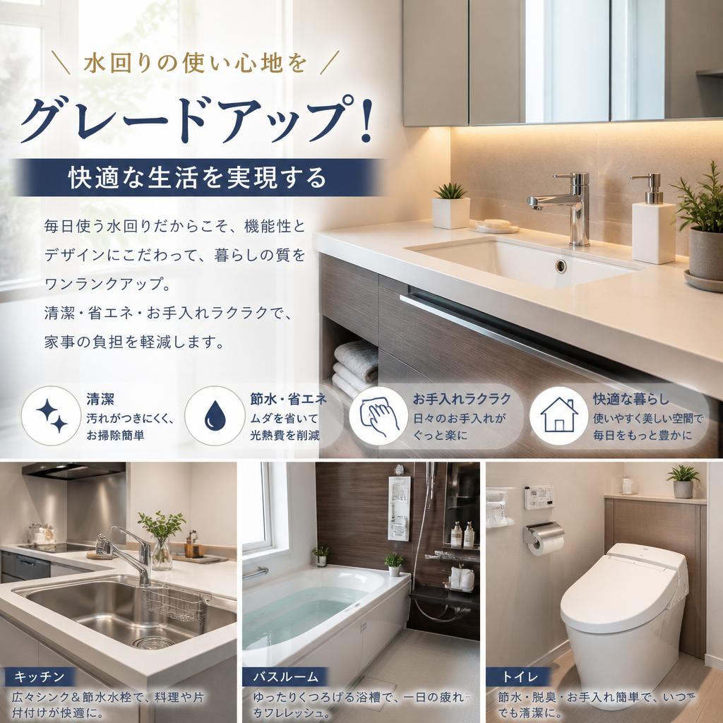 水回りの使い心地をグレードアップ！快適な生活を実現する