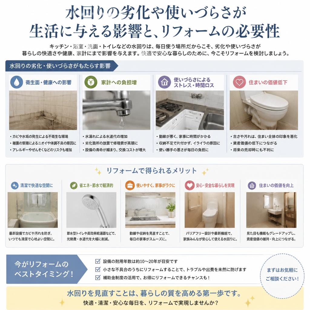 2. 水回りリフォームの重要性とは