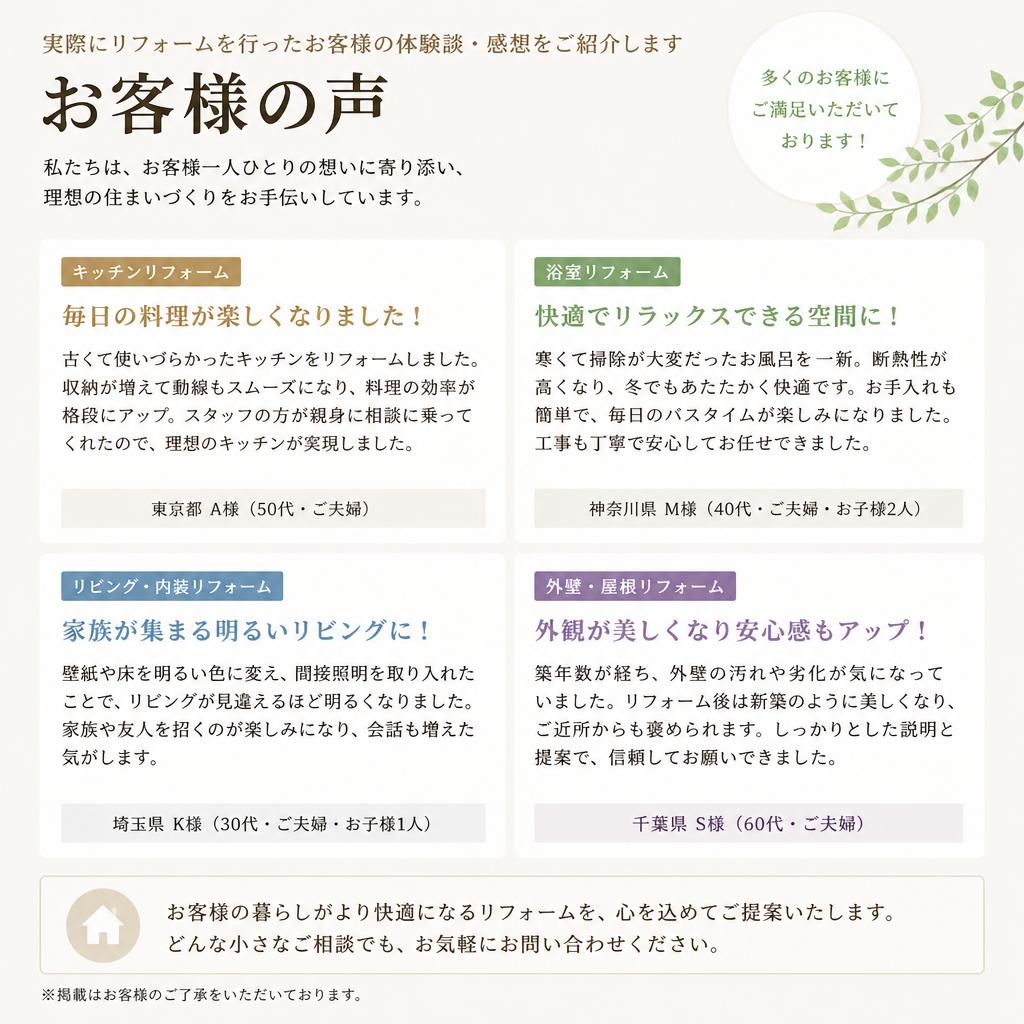 5. お客様の声