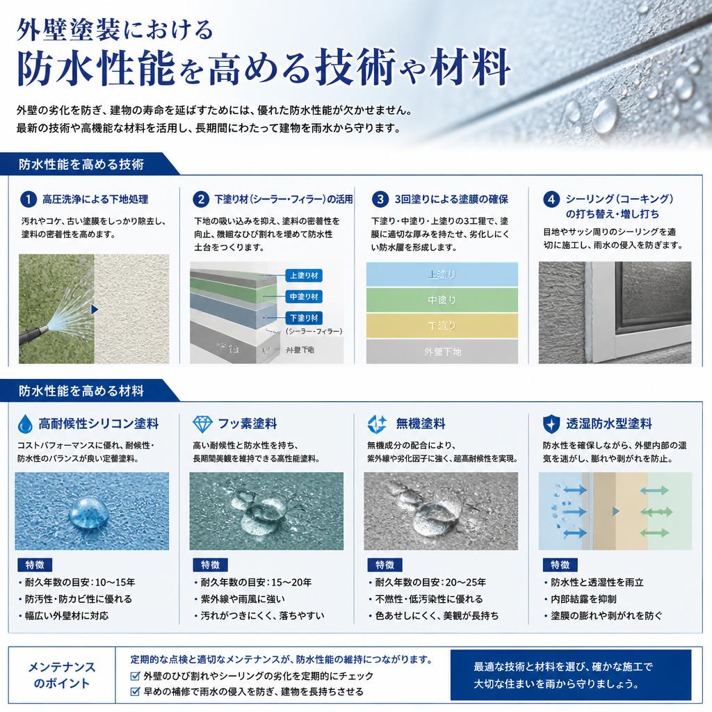 4. 防水性能を高める塗装技術