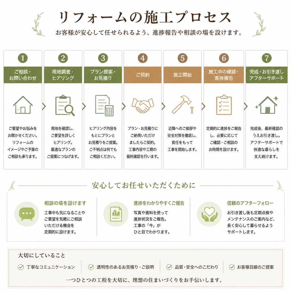 施工プロセスの透明性