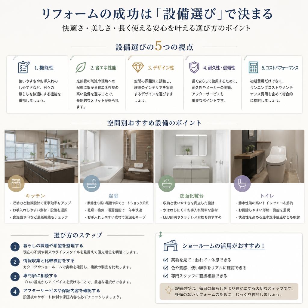 プロが教える最適な設備の選び方
