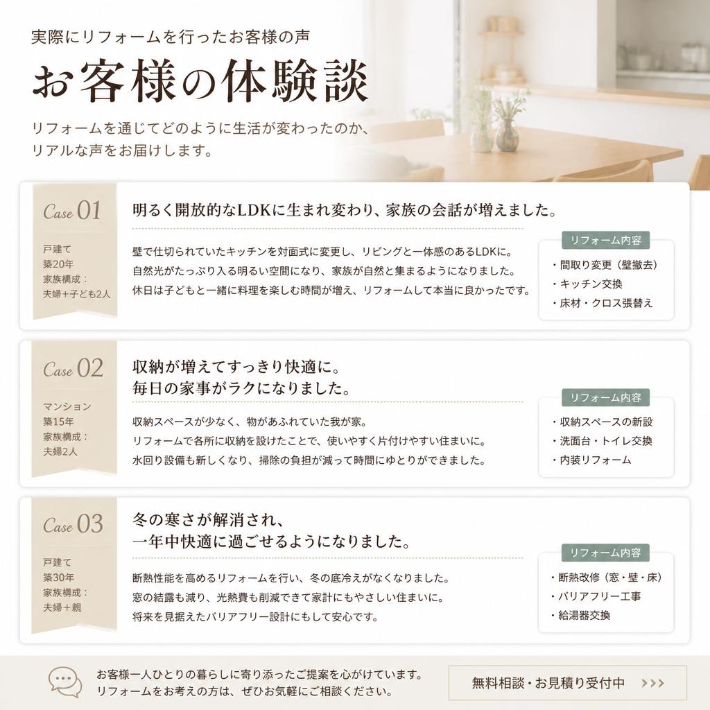 お客様の声