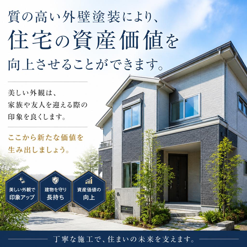おしゃれな外観で資産価値を向上